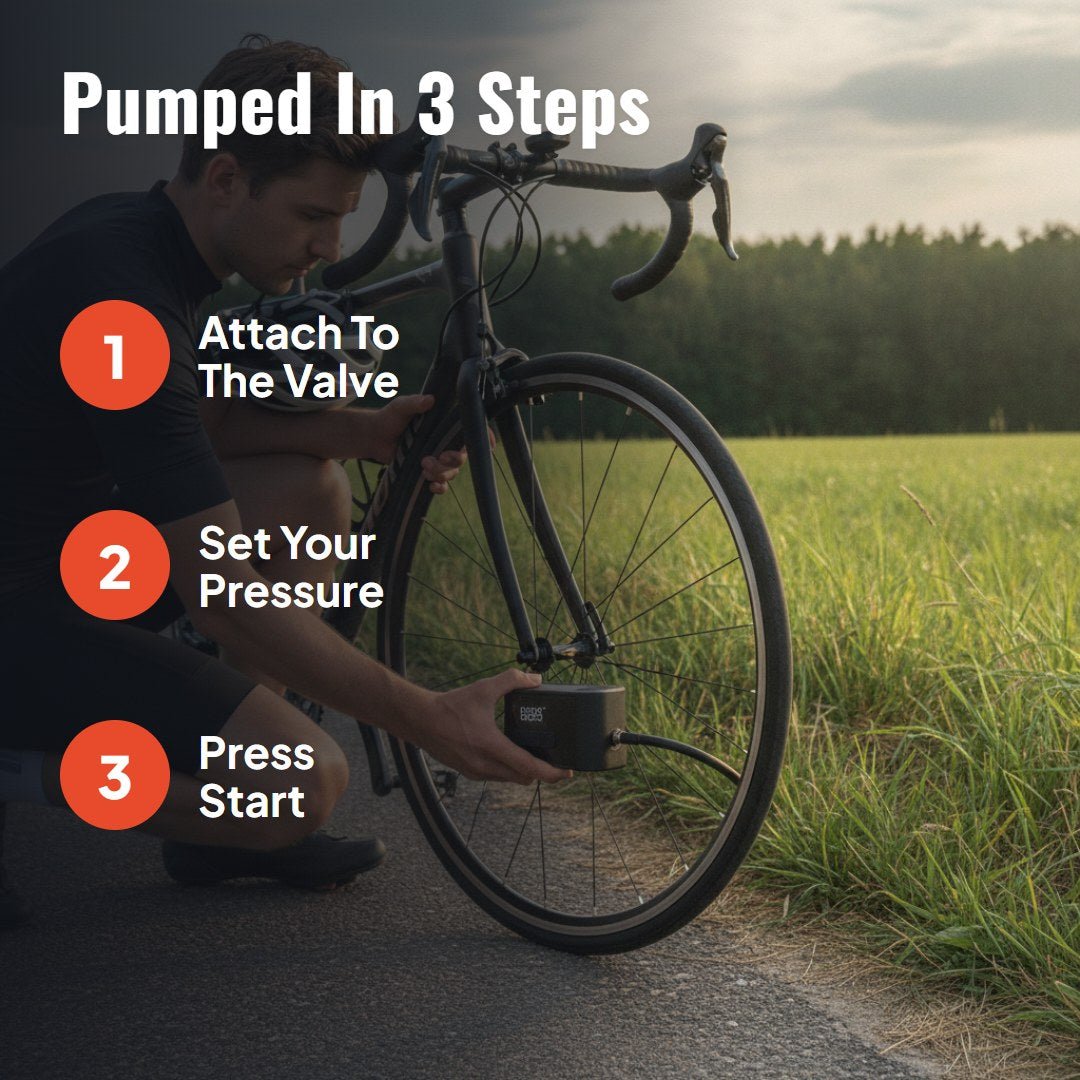 Pumpix™ Mini Portable Electric Bike Pump - Hartwella