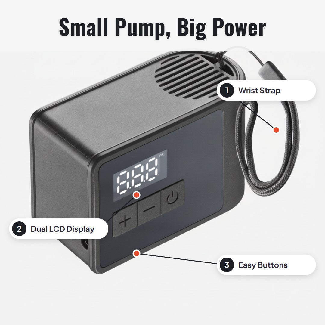 Pumpix™ Mini Portable Electric Bike Pump - Hartwella