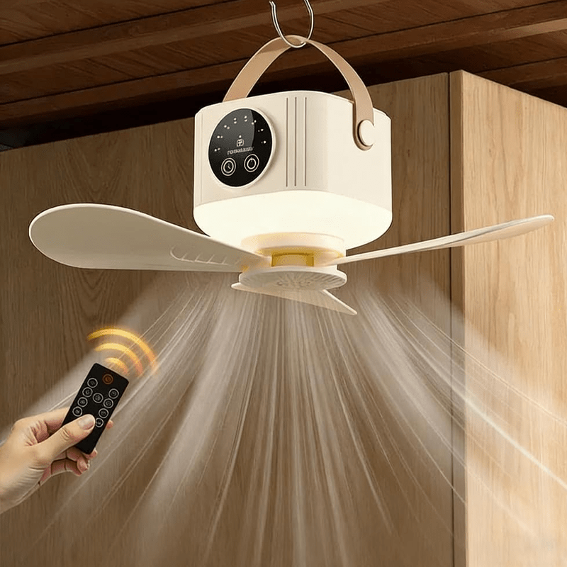 Pura Ceiling Fan | Remote Control, Adjustable LED Light - Hartwella