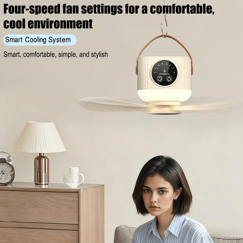 Pura Ceiling Fan | Remote Control, Adjustable LED Light - Hartwella