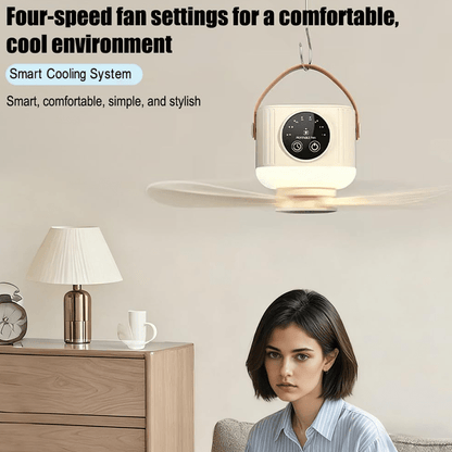 Pura Ceiling Fan | Remote Control, Adjustable LED Light - Hartwella