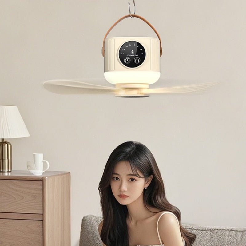 Pura Ceiling Fan | Remote Control, Adjustable LED Light - Hartwella
