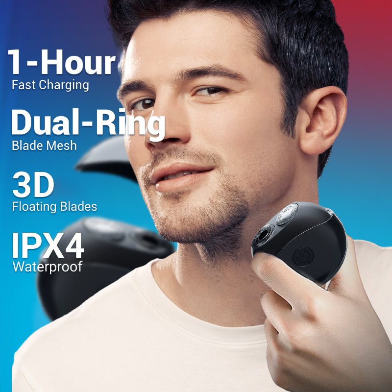 Pura Electric Shaver | Waterproof, Compact Design, Dual - Ring Foils - Hartwella