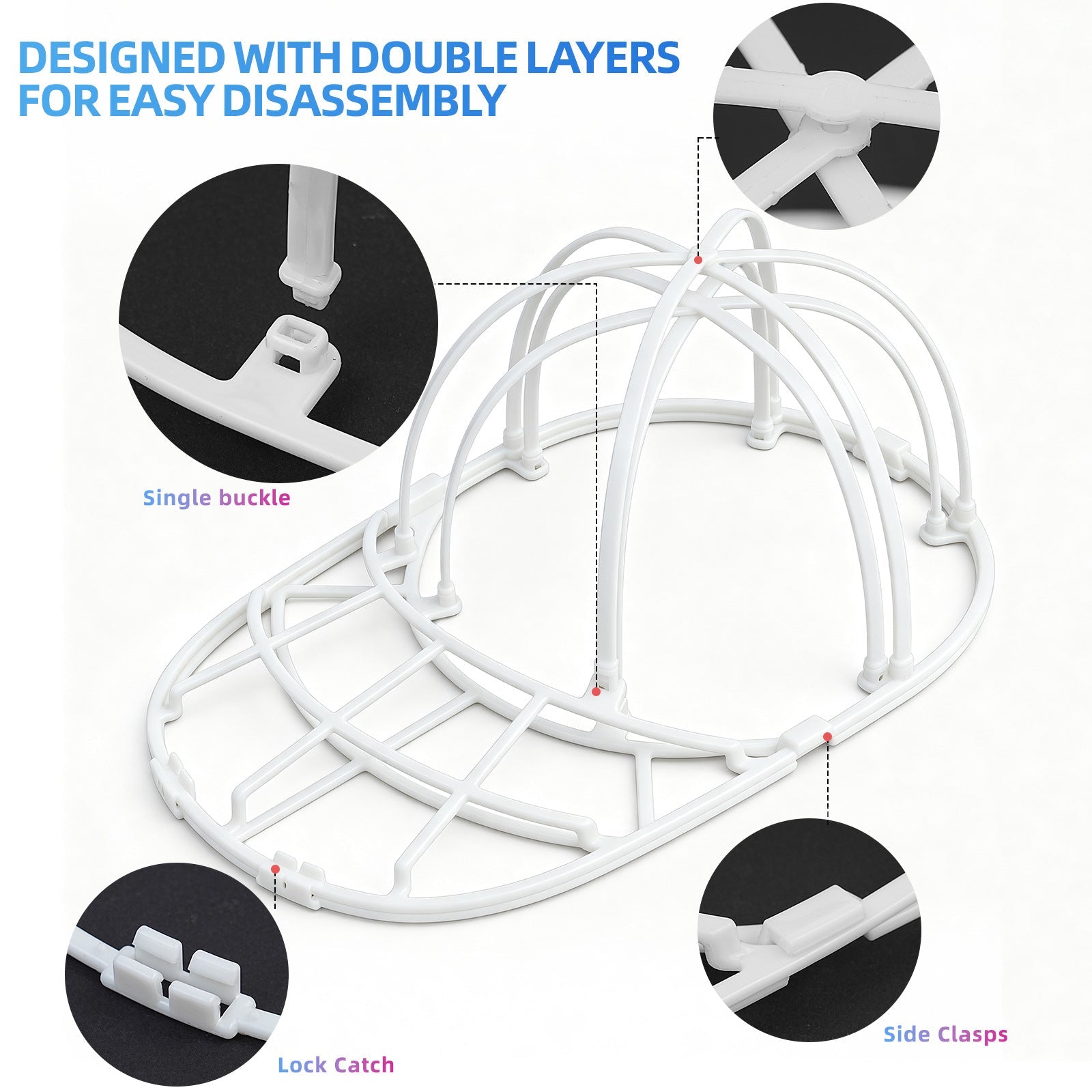 Pura Hat Washer Cage | Adjustable Shaper with Mesh Bag - Hartwella