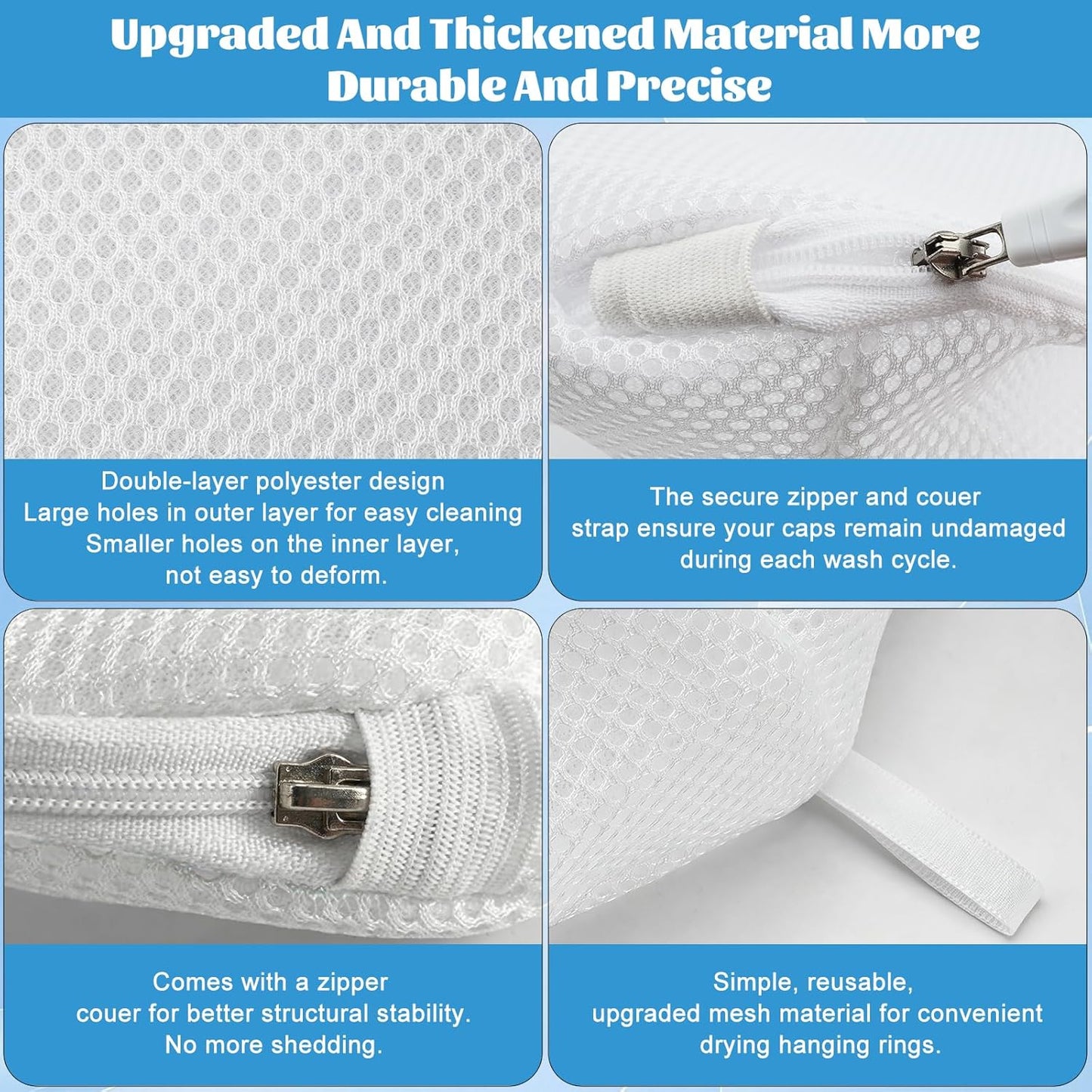 Pura Hat Washer Cage | Adjustable Shaper with Mesh Bag - Hartwella