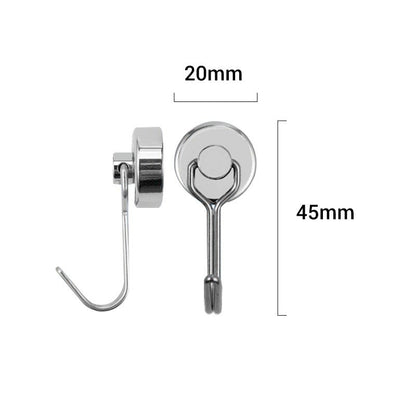 Pura Magnetic Hooks | Heavy - Duty, 360° Rotatable - Hartwella