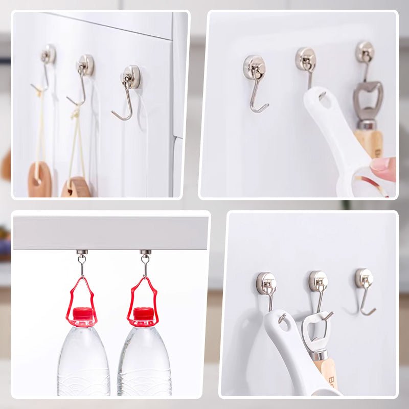 Pura Magnetic Hooks | Heavy - Duty, 360° Rotatable - Hartwella
