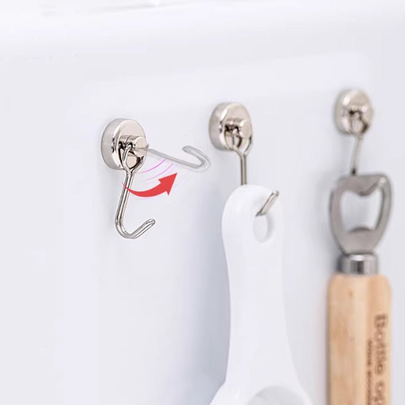 Pura Magnetic Hooks | Heavy - Duty, 360° Rotatable - Hartwella