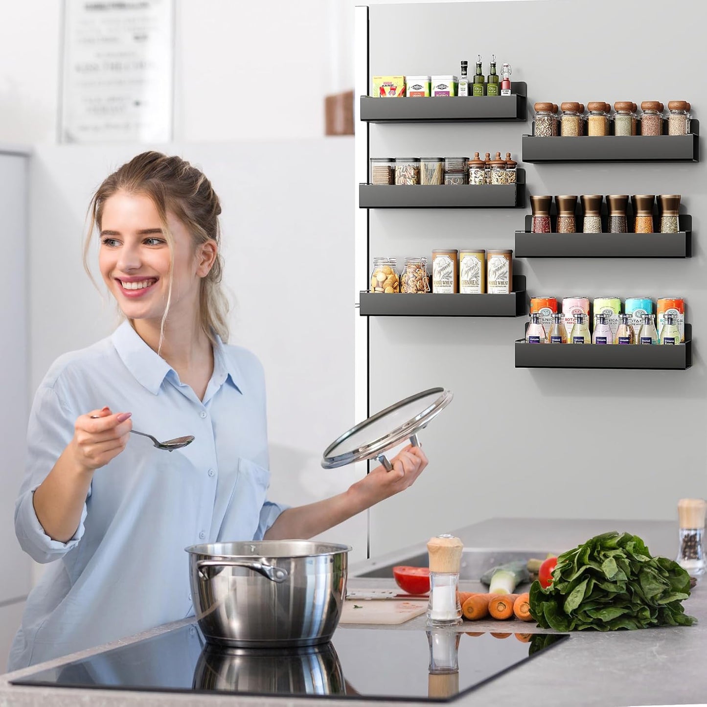Pura Magnetic Storage Rack | Space-Saving Kitchen Organizer - Hartwella