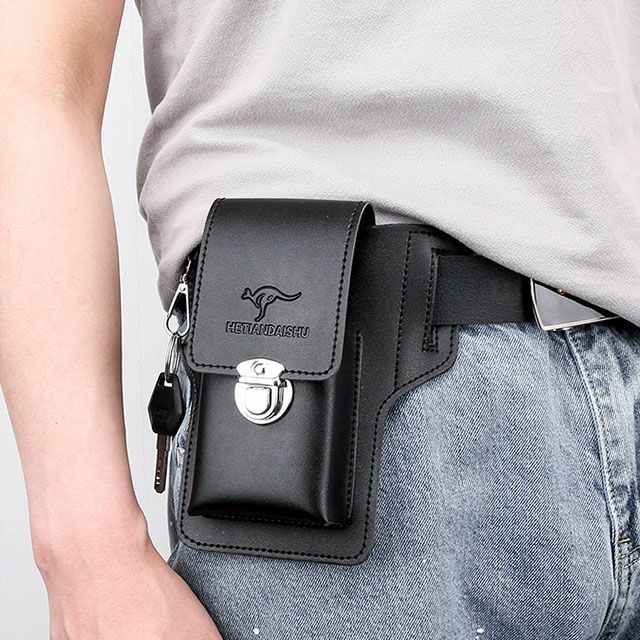 Pura Mobile Belt Bag | Waterproof, Durable PU Leather - Hartwella