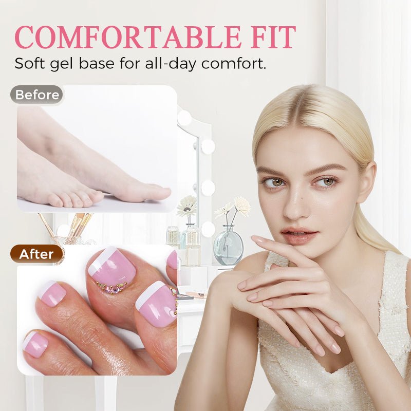 Pura Press - On Nails | Long - Lasting, Comfortable Fit - Hartwella