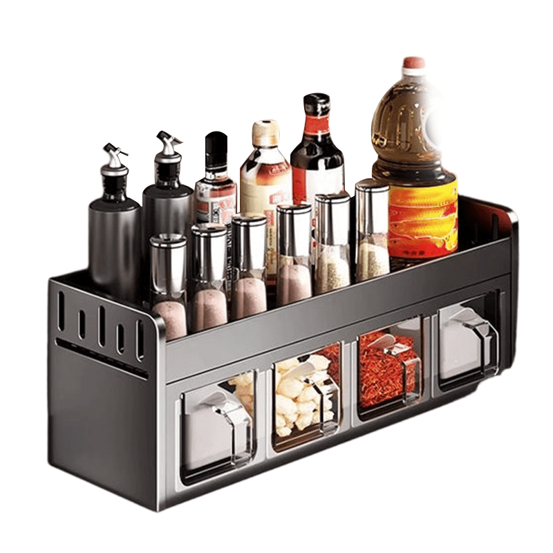 Pura Spice Rack | Wall-Mounted, No-Drill Organizer - Hartwella