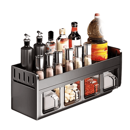 Pura Spice Rack | Wall-Mounted, No-Drill Organizer - Hartwella