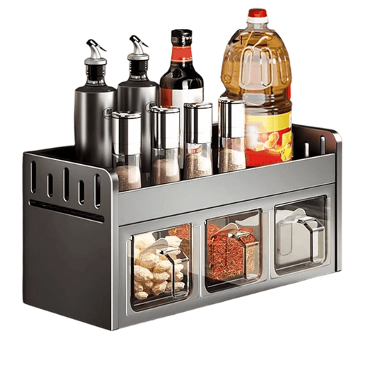Pura Spice Rack | Wall-Mounted, No-Drill Organizer - Hartwella