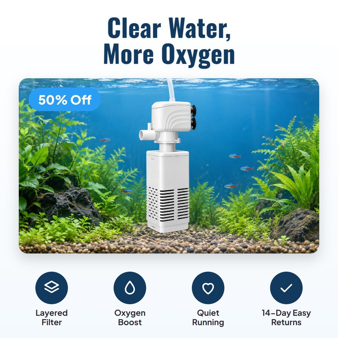 Purova™ 3-in-1 Aquarium Filter - Hartwella