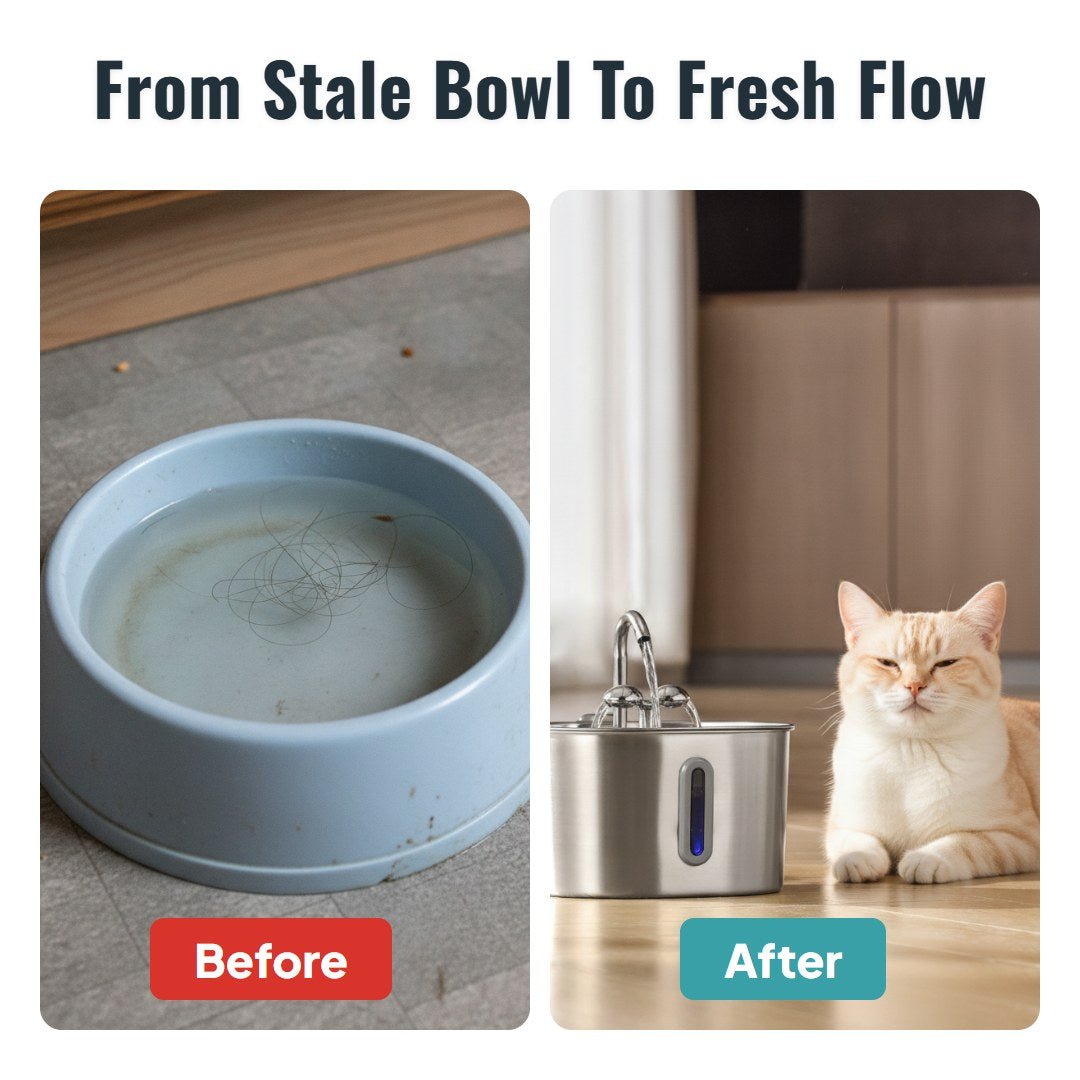 Purrflow™ 2.2L Pet Water Fountain - Hartwella