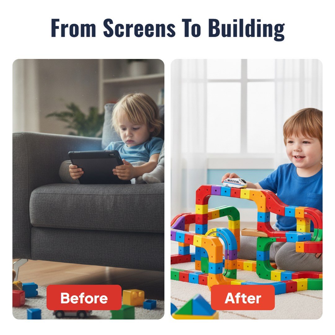 Railix™ Magic Cube Rail Track Set (51 pcs)