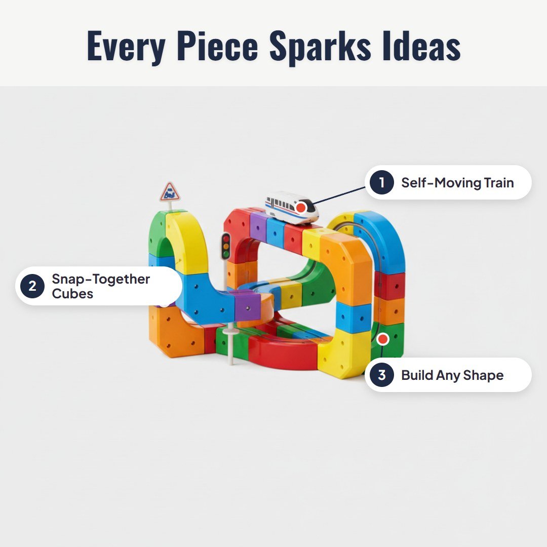 Railix™ Magic Cube Rail Track Set (51 pcs) - Hartwella