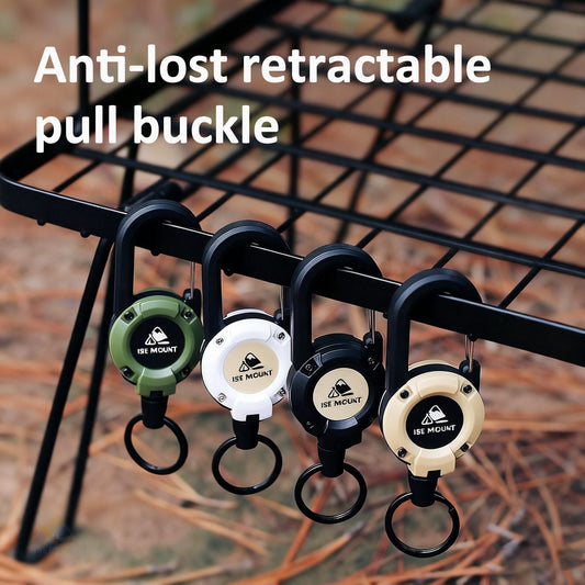 Raptor Keychain | Multifunctional Retractable Carabiner, Heavy-Duty Stainless Steel - Hartwella