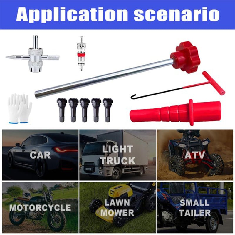 Raptor Tire Valve Tool Kit | Quick Change, Durable Metal Design - Hartwella