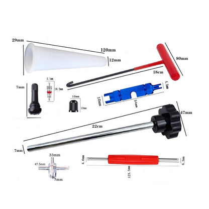 Raptor Tire Valve Tool Kit | Quick Change, Durable Metal Design - Hartwella