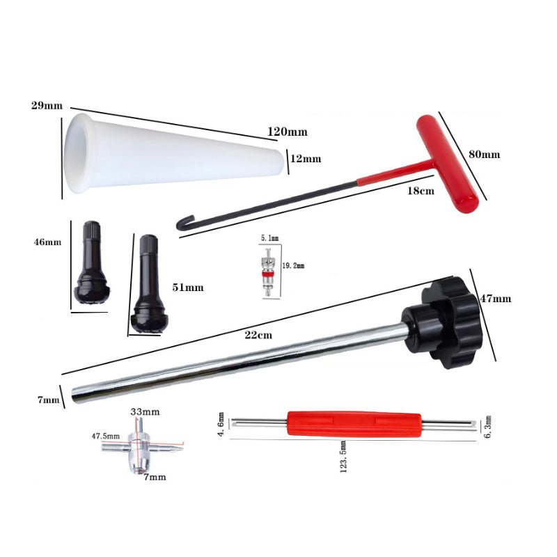 Raptor Tire Valve Tool Kit | Quick Change, Durable Metal Design - Hartwella