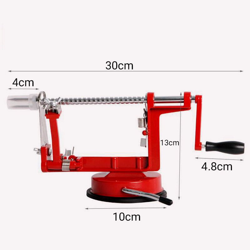 Ravi Hand Crank Peeler | 3 - in - 1 Peeling, Coring, Slicing Tool - Hartwella