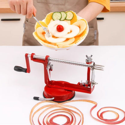 Ravi Hand Crank Peeler | 3 - in - 1 Peeling, Coring, Slicing Tool - Hartwella