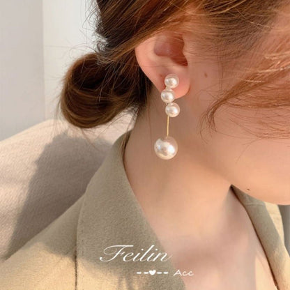 Raya Pearl Necklace | Adjustable Alloy with Zircon Accents - Hartwella