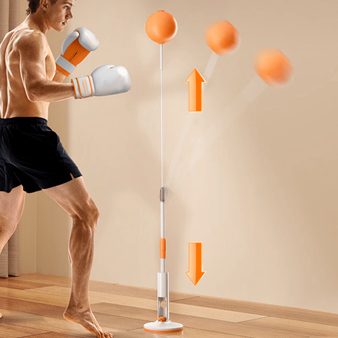 ReflexPro Punching Bag | Adjustable Height, Portable Design - Hartwella