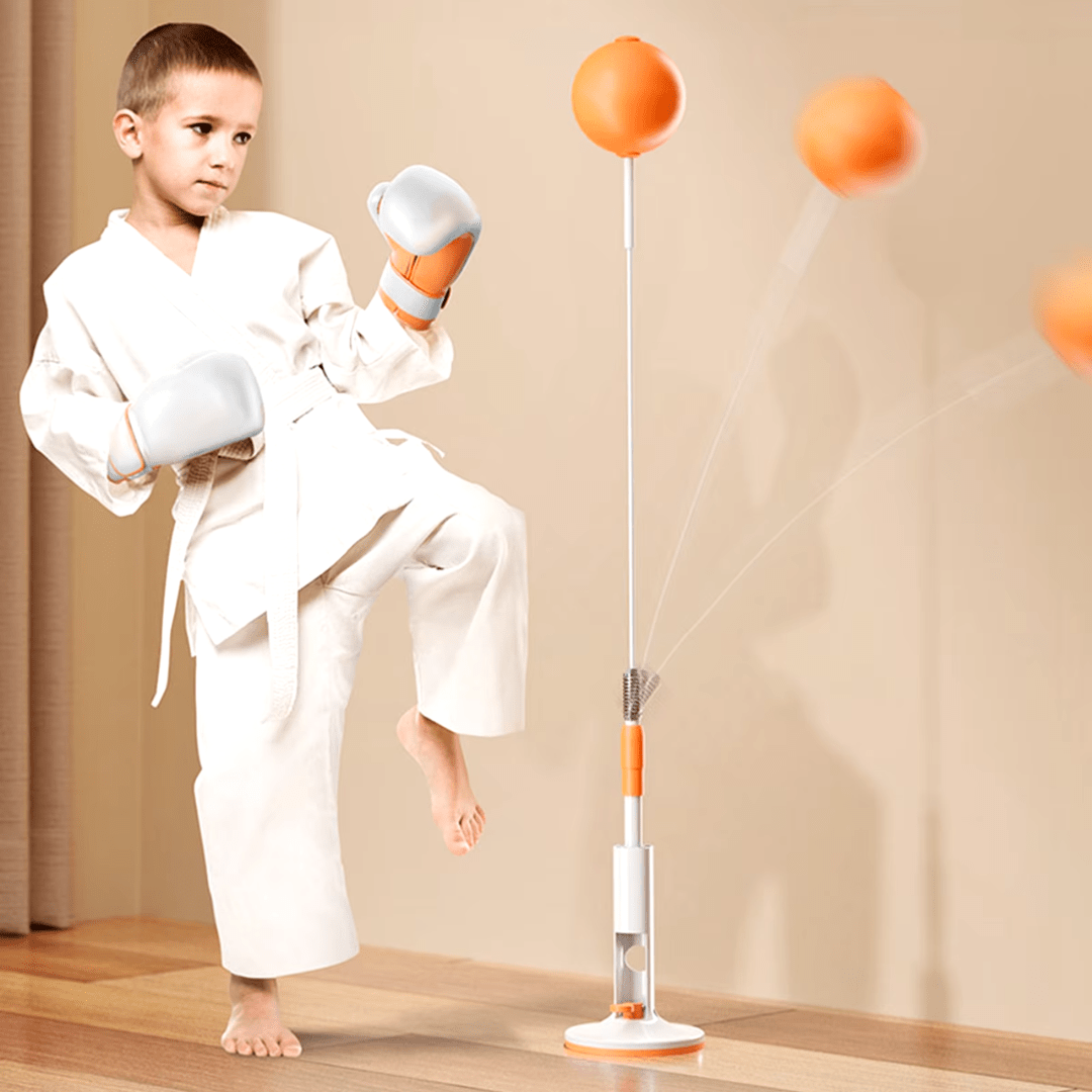 ReflexPro Punching Bag | Adjustable Height, Portable Design - Hartwella