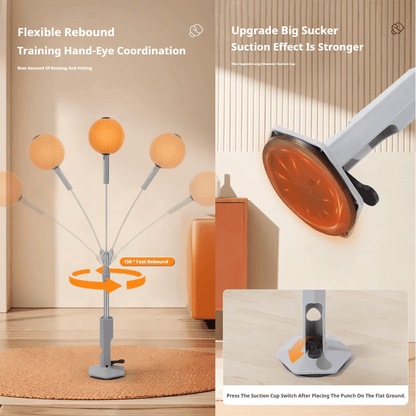 ReflexPro Punching Bag | Adjustable Height, Portable Design - Hartwella