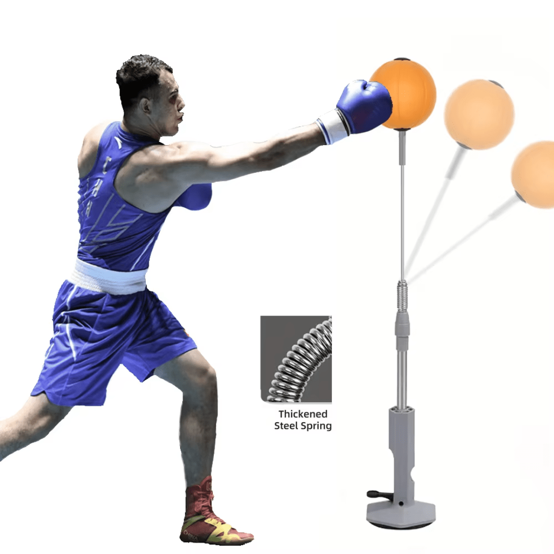ReflexPro Punching Bag | Adjustable Height, Portable Design - Hartwella