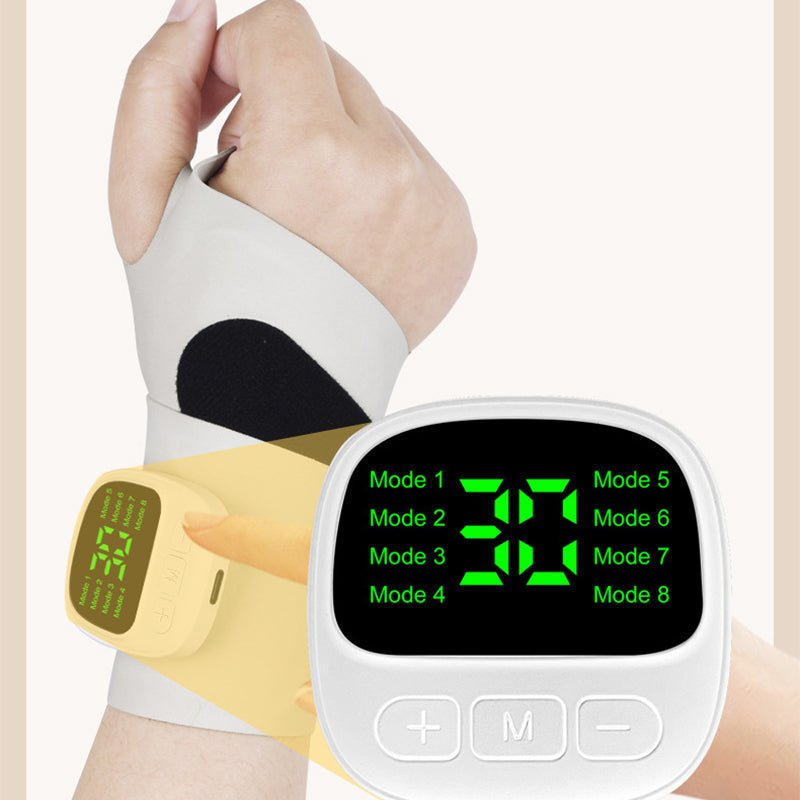 RelaX Wrist Massager | Rechargeable, Adjustable, 8 Massage Modes - Hartwella
