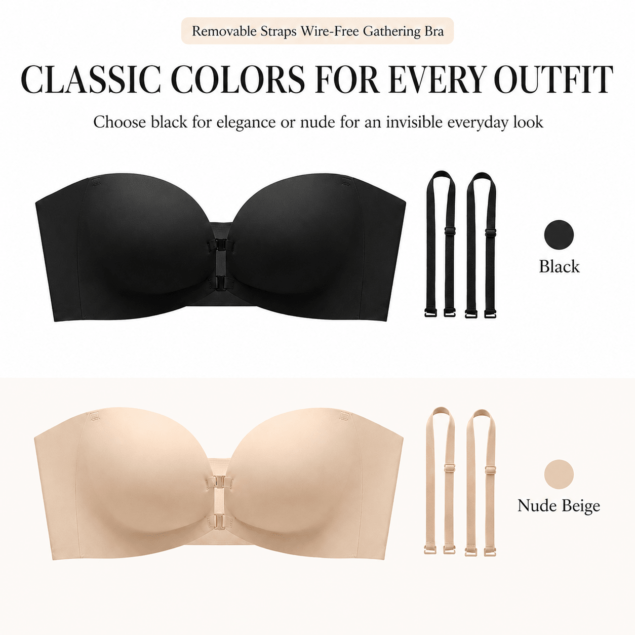 Rema Bra | Removable Straps, Wire-Free Comfort - Hartwella