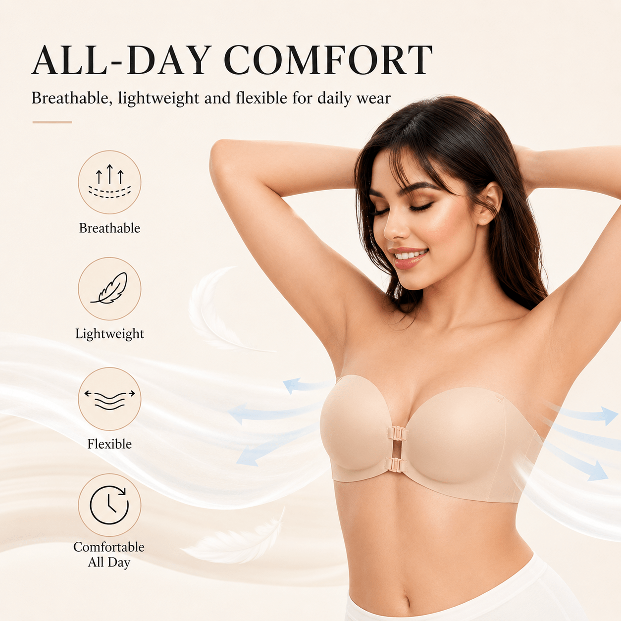 Rema Bra | Removable Straps, Wire-Free Comfort - Hartwella