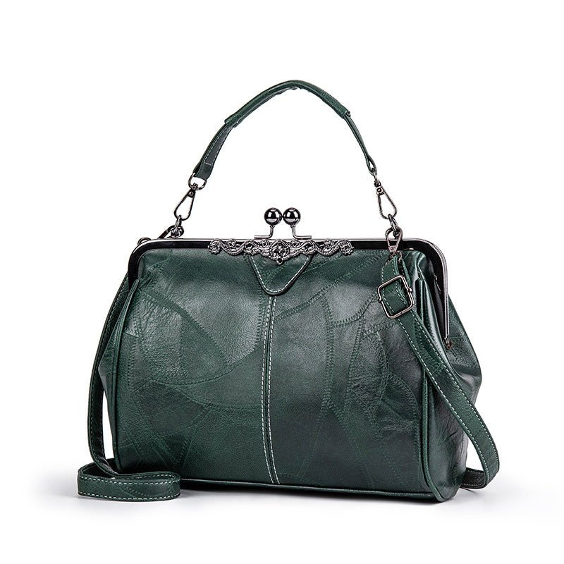 Retro Chic Clip Bag | Elegant PU Leather - Hartwella