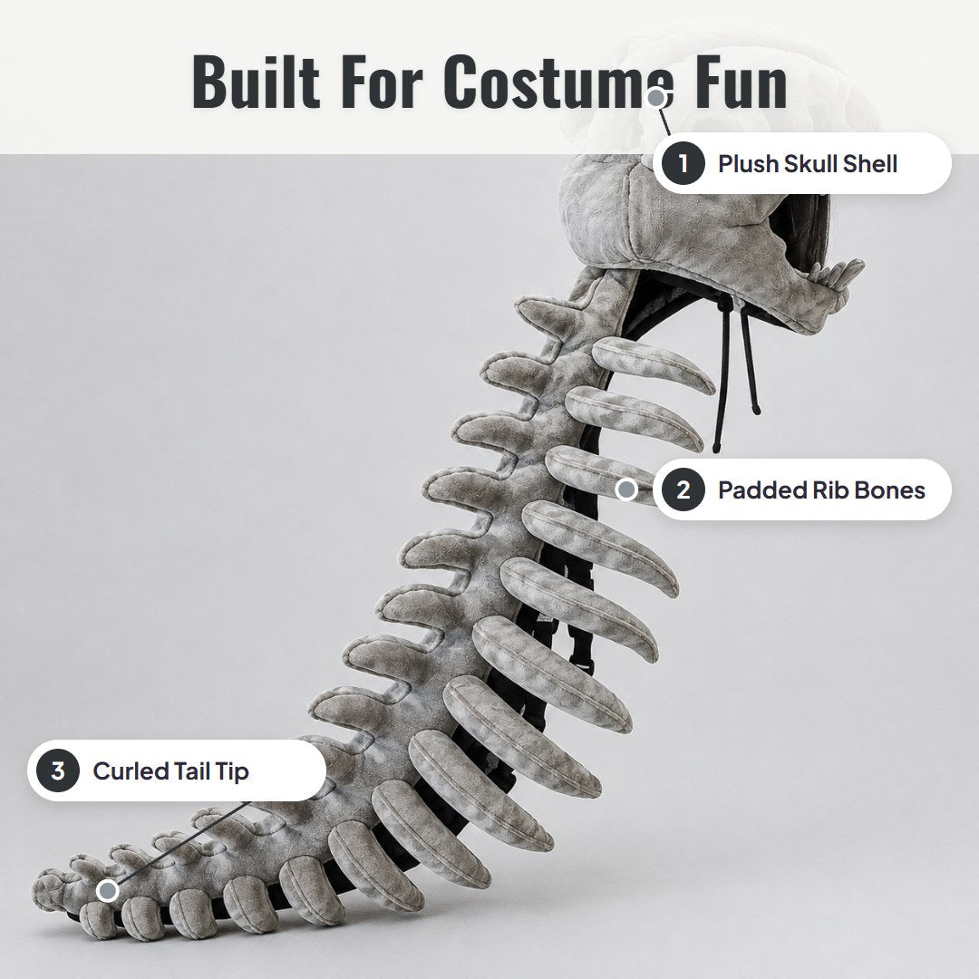 Rexolo™ Plush Dinosaur Skull Mask - Hartwella
