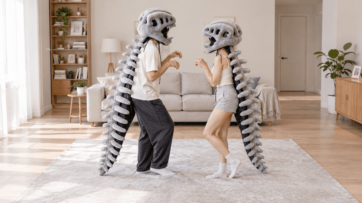 Rexolo™ Plush Dinosaur Skull Mask