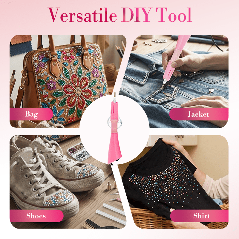 Rhinestone Sparkle Kit | 7 - in - 1 Hotfix Applicator Set - Hartwella