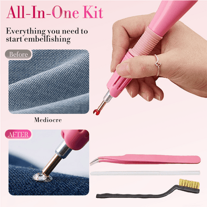 Rhinestone Sparkle Kit | 7 - in - 1 Hotfix Applicator Set - Hartwella
