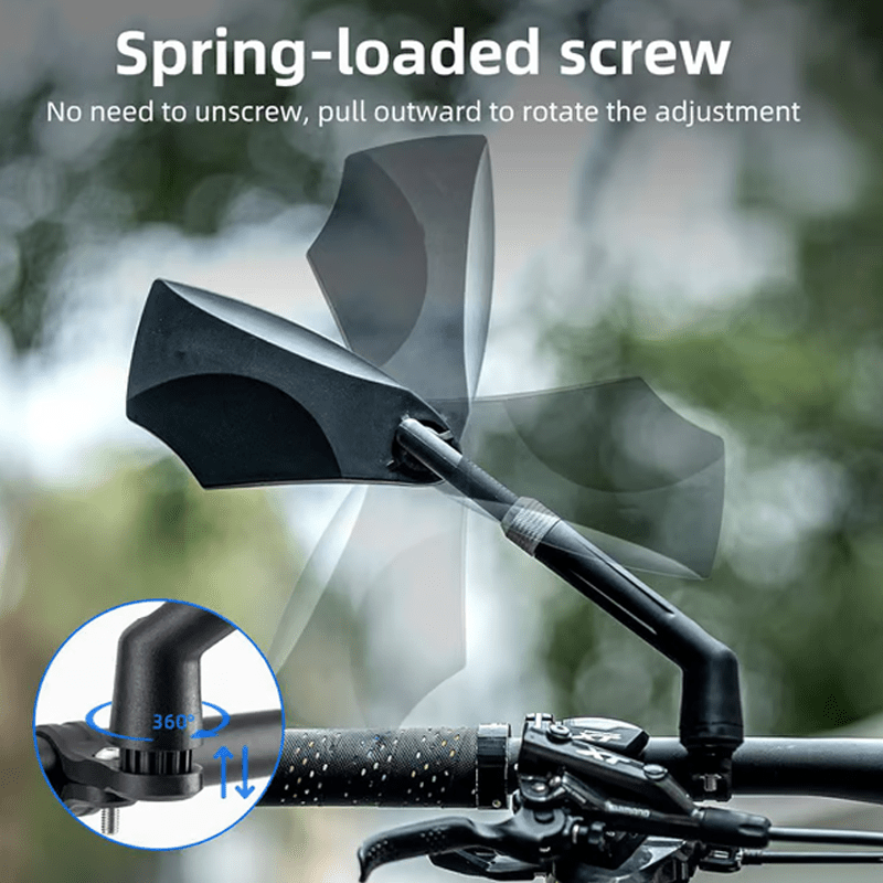 Rider Bicycle Mirror | 360° Adjustable Rear View for Handlebars - Hartwella
