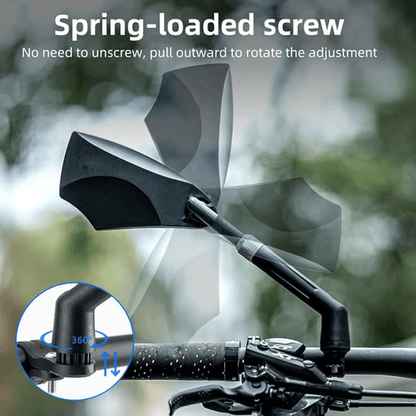 Rider Bicycle Mirror | 360° Adjustable Rear View for Handlebars - Hartwella