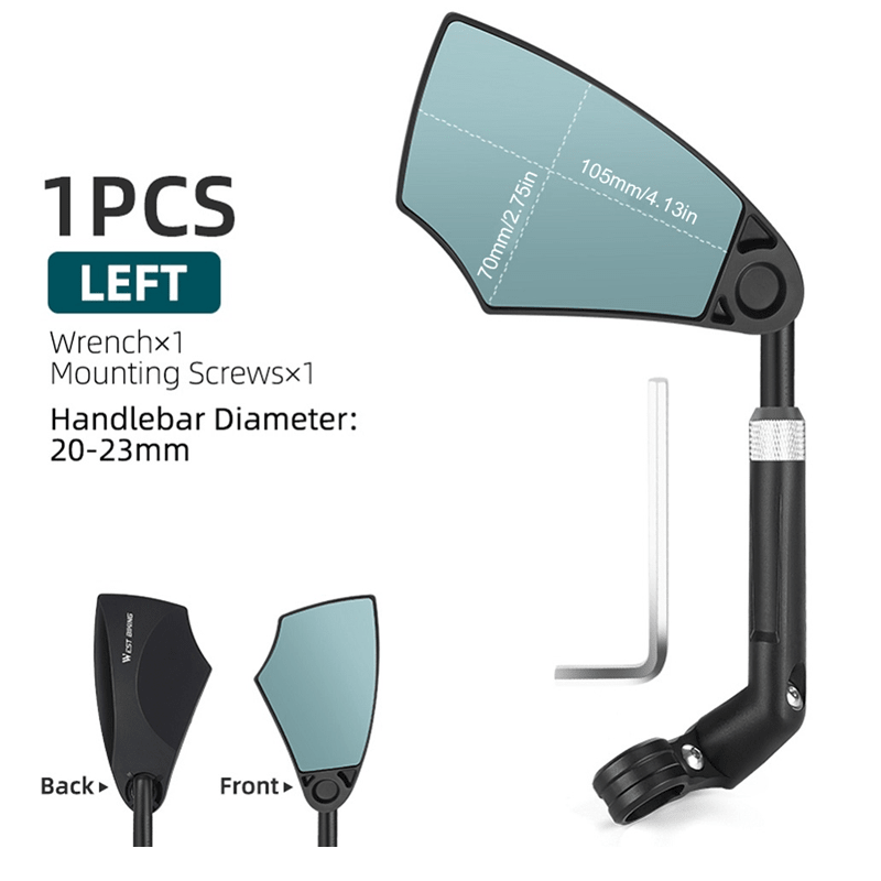 Rider Bicycle Mirror | 360° Adjustable Rear View for Handlebars - Hartwella