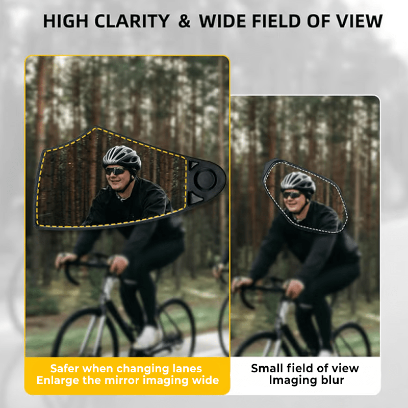 Rider Bicycle Mirror | 360° Adjustable Rear View for Handlebars - Hartwella