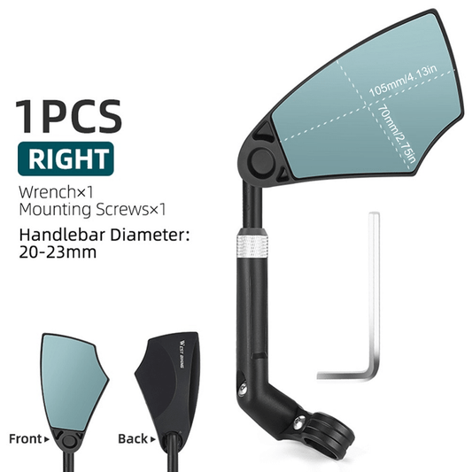 Rider Bicycle Mirror | 360° Adjustable Rear View for Handlebars - Hartwella