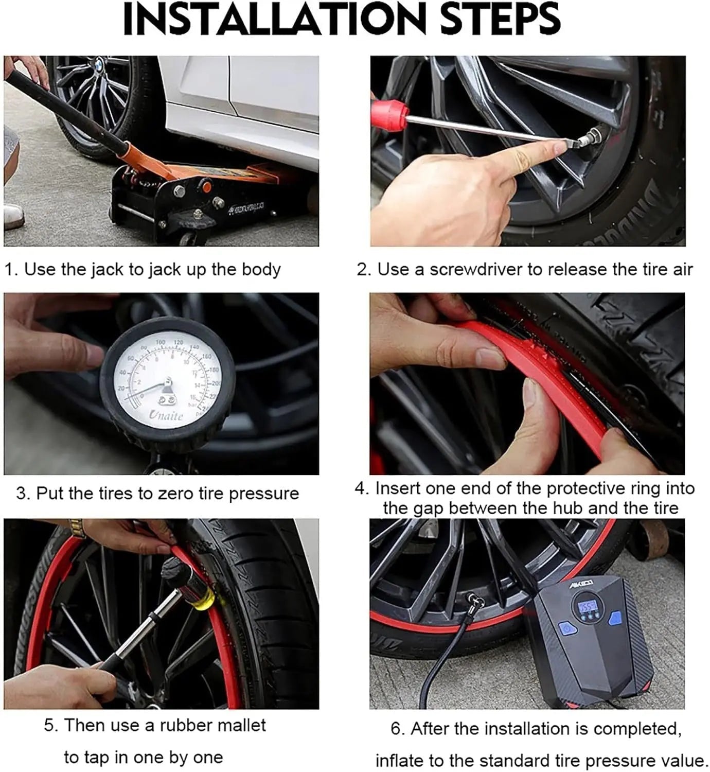 RimGuard Wheel Protector | Durable TPU, Easy Installation, Rim Guards - Hartwella