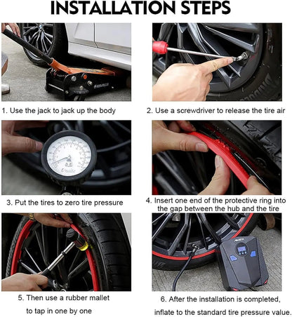 RimGuard Wheel Protector | Durable TPU, Easy Installation, Rim Guards - Hartwella