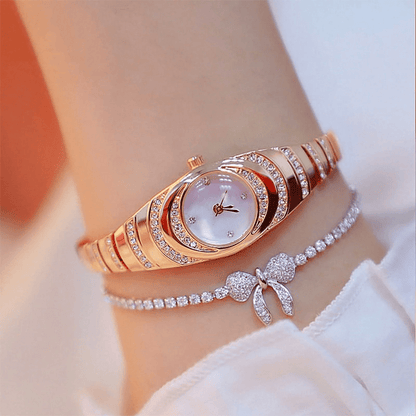 Rina Bracelet Watch for Women | Elegant Rhinestone Design, Durable Fit - Hartwella