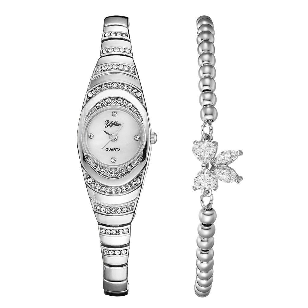Rina Bracelet Watch for Women | Elegant Rhinestone Design, Durable Fit - Hartwella